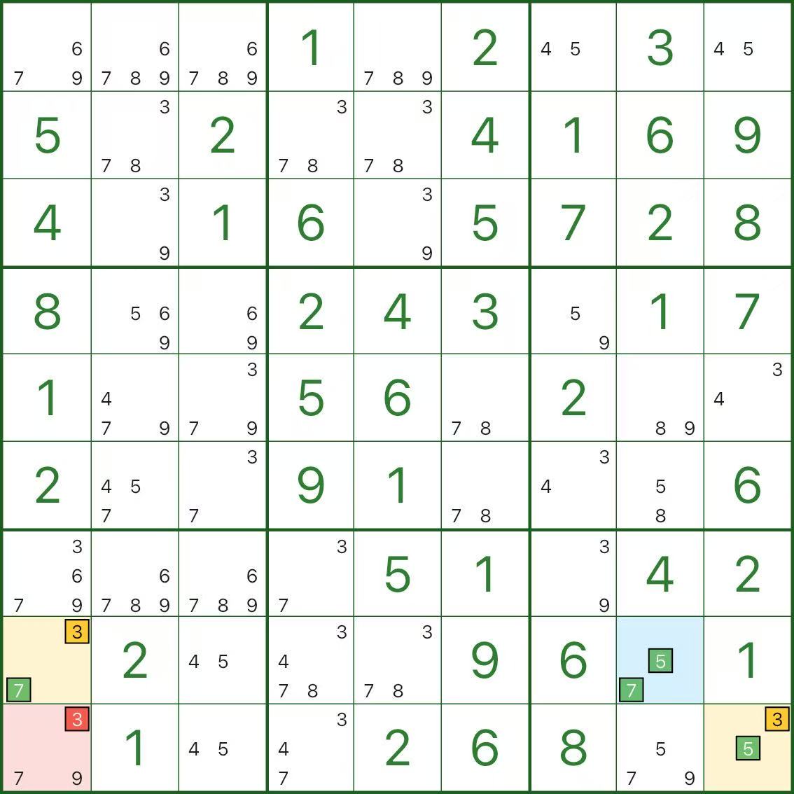 XY-Wing example A