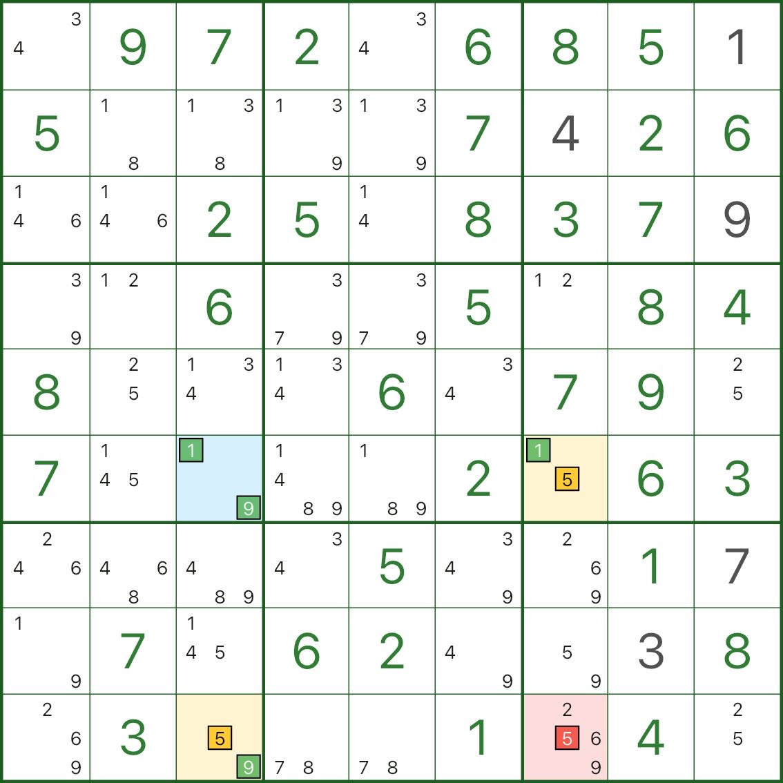 XY-Wing example B
